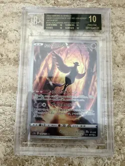 2022 Pokemon VSTAR Universe Galarian Articuno #182 ART RARE BGS 10 BLACK LABEL - Image 3