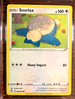 Snorlax Regular Common #206 - CGC GEM MINT 10 - 2021 Fusion Strike - Pokemon TCG - Image 2