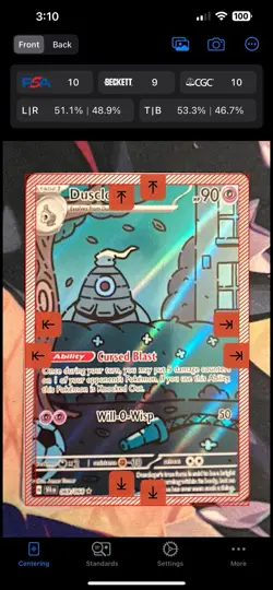 Dusclops 069/064 SV Shrouded Fable Illustration Rare Pokemon NM PSA 10 Contender - Image 3