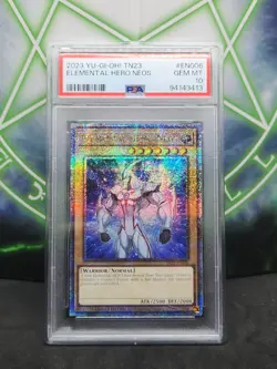 Yugioh Elemental Hero Neos TN23-EN006 Quarter Century Secret Rare PSA 10 - Image 1