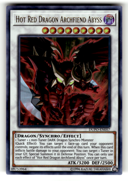 Hot Red Dragon Archfiend Abyss DUPO-EN057 Ultra Rare Duel Power LP - Image 1