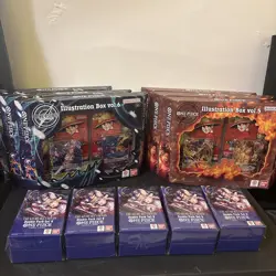LOT 11 One Piece Illustration Box Vol 5 + Vol 6 + Double Pack Azure Sea’s Seven - Image 1
