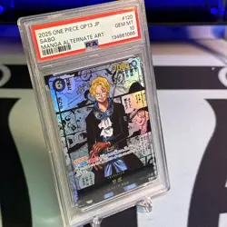 2025 ONE PIECE JPN OP13-CARRYING ON HIS WILL MANGA ALTERNATE ART SABO🔥 PSA 10 - Image 3