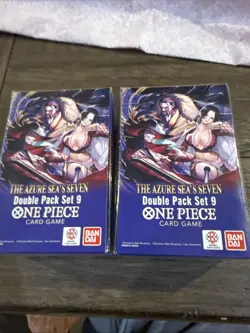 2 One Piece TCG: Double Pack Set 9 The Azure Sea's Seven - FACTORY SEALED! - Image 1