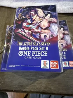 (3) ONE PIECE TCG Double Pack Set 9 The Azure Sea's Seven FACTORY SEALED NEW! - Image 2