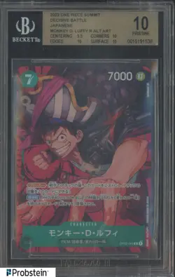 2022 One Piece Summit Decisive Battle Japanese Monkey D. Luffy R Alt BGS 10 - Image 1