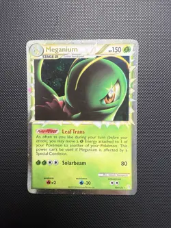 Meganium 109/123 Prime Holo Rare HGSS Triumphant 2010 Pokemon Card LP - Image 1
