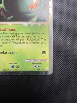 Meganium 109/123 Prime Holo Rare HGSS Triumphant 2010 Pokemon Card LP - Image 3