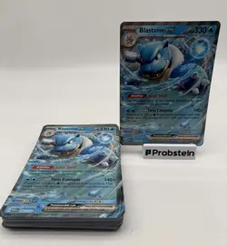 Lot of (72) Pokemon Blastoise ex #009/165 Oversized Jumbo Promo Cards - Image 1