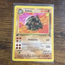 Pokemon TCG Golem Fossil, 1st Edition Uncommon Card 36/62 - Image 1
