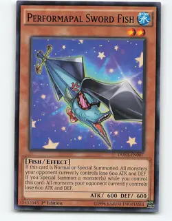 Performapal Sword Fish #DUEA-EN007 1st Edition Yugioh Card - Image 1