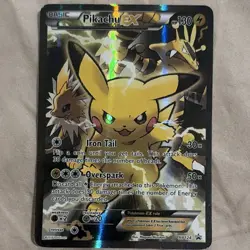 Pokemon Pikachu EX XY124 XY Promo Holo English TCG Single Card - Image 3