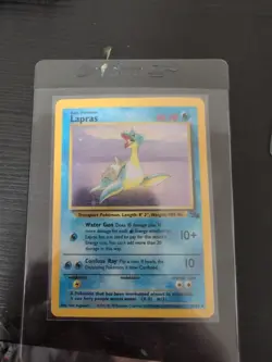 Pokemon Lapras 1999 Fossil Holo Rare Holographic Foil Card 10/62 - Image 1