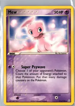 Pokemon TCG Mew non holo Holon Phantoms Ultra Rare Card 111/110 NM - Image 1