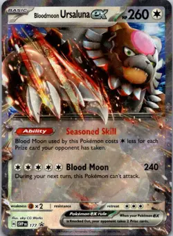 Bloodmoon Ursaluna ex 177 SV: Scarlet & Violet Promo Cards Holo Promo NM - Image 1