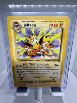 Pokemon Jolteon TCG Jungle 20/64 Regular Rare Non-Holo Card NM-MN Condition - Image 1