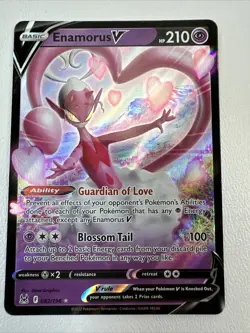 Enamorus V 082/196 - Lost Origin - Ultra Rare Holo FULL ART Pokemon TCG Card NM - Image 2