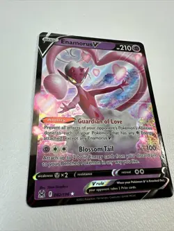 Enamorus V 082/196 - Lost Origin - Ultra Rare Holo FULL ART Pokemon TCG Card NM - Image 3