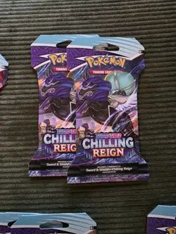 11x Pokemon TCG Sword & Shield Chilling Reign Sleeved Booster Pack 10 Cards New - Image 5