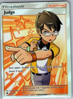 Judge (Full Art) 209/214 SM - Lost Thunder - Pokemon Card - NM - Image 1
