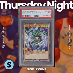 2024 YU-GI-OH! CARD GAME 7-ELEVEN COLLAB CAMPAIGN R.D. #JP001 E-HERO AVIAN PSA 9 - Image 1