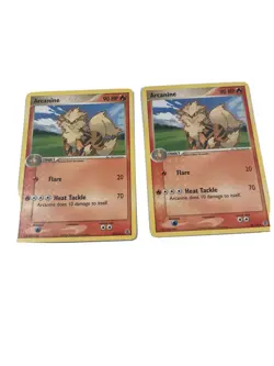 (2) Arcanine 18/112 EX Fire Red & Leaf Green - Rare Pokemon Card - NM Non Holo - Image 1