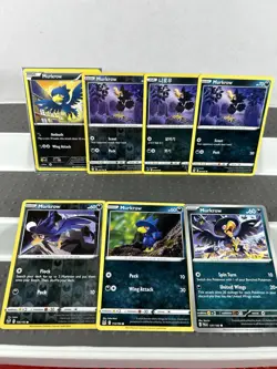 Pokemon Lot of Cards and Stickers All Murkrow #198 Murkrow Only Lot of 20 - Image 3
