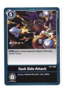 Digimon Card - 2021 Dark Side Attack ST5-16 - Bandai Starter Deck Machine Black - Image 1