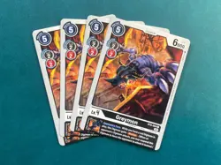 Greymon BT8-064 Playset New Awakening Digimon Card Game x4 - Image 1
