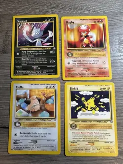 Pokemon Wotc Neo Genesis 4 Rare Vintage Card Collection Lot - Image 1