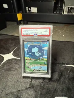 2024 Bubble Mew PSA 8 Paldean Fates Special Illustration Rare Pokemon Card #232 - Image 3