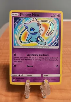 Shining Mew - Shining Legends 40/73 - Holo Rare Pokemon CARD - NM - PACK FRESH - Image 1