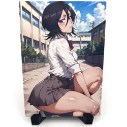 Bleach Rukia Kuchiki Sexy Anime Waifu Girl Doujin Lewd Goddess Story Art Card - Image 1