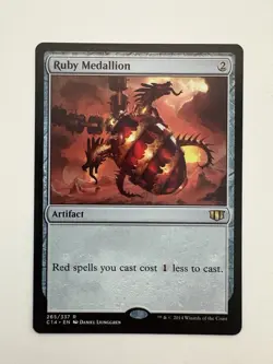 Ruby Medallion MTG Magic the Gathering Card NM Near Mint C14 - Image 1