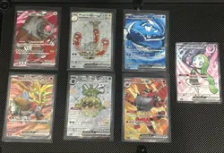 Pokemon TCG Lot 7 EX Full Art Cards from Random Sets All Cards Shown M/NM - Image 1
