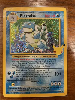 Blastoise 2/102 Celebrations Classic Collection Pokemon Card NM - Image 1