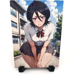 Bleach Rukia Kuchiki Sexy Anime Waifu Girl Doujin Lewd Goddess Story Art Card - Image 1