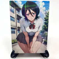 Bleach Rukia Kuchiki Sexy Anime Waifu Girl Doujin Lewd Goddess Story Art Card - Image 2
