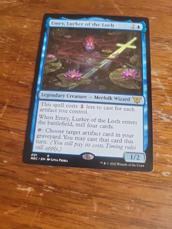 Magic The Gathering MTG Emry, Lurker of the Loch Commander Kamigawa Neon Dynasty - Image 1