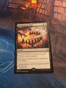 Blasphemous Edict - Foundations (FDN) MTG TCG NM - Image 1