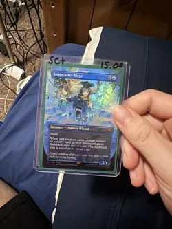 Snapcaster Mage (Borderless) (Chocobo Track Foil) Commander: Final Fantasy Foil - Image 1