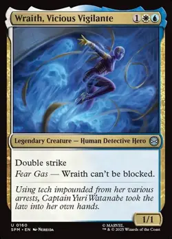 Wraith, Vicious Vigilante (Foil) - 0160 - Marvel's Spider-Man - MTG - NM/M - Eng - Image 1