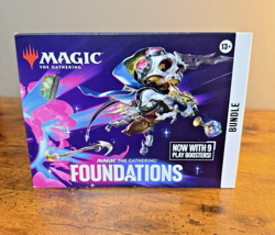 Magic the Gathering Foundations Bundle, Sealed Box 9 Play Boosters - Image 1