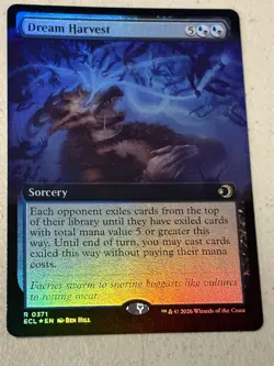 mtg borderless foil Dream Harvest, sorcery, Lorwyn Eclipsed, unplayed - Image 1