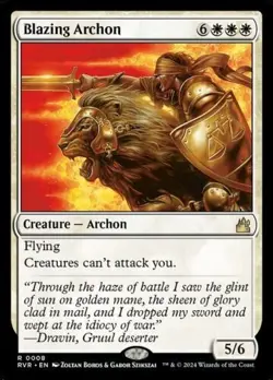 Blazing Archon 0008 (Foil) - MTG Ravnica Remastered - NM - Image 1