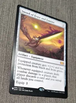 NM Sword of Feast and Famine 296/332 "The List" Reprint Double Masters - Image 5