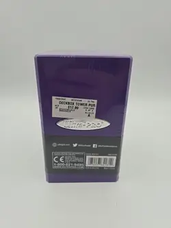 Ultra Pro Gaming Satin Tower Deck Box Royal Purple Premium Hard Shell Snap Fit - Image 2