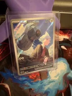 Pokemon TCG Steven's Beldum 207 Black Star Promo Card Fresh NM Condition - Image 1