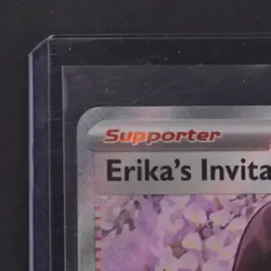 2023 POKEMON SCARLET & VIOLET 151 MEW EN #196/165 ERIKA'S INVITATION ULTRA RARE - Image 3