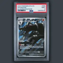 Pokemon Shrouded Fable - HOUNDOOM - ILLUSTRATION RARE - 066/064 - PSA Mint 9 - Image 1